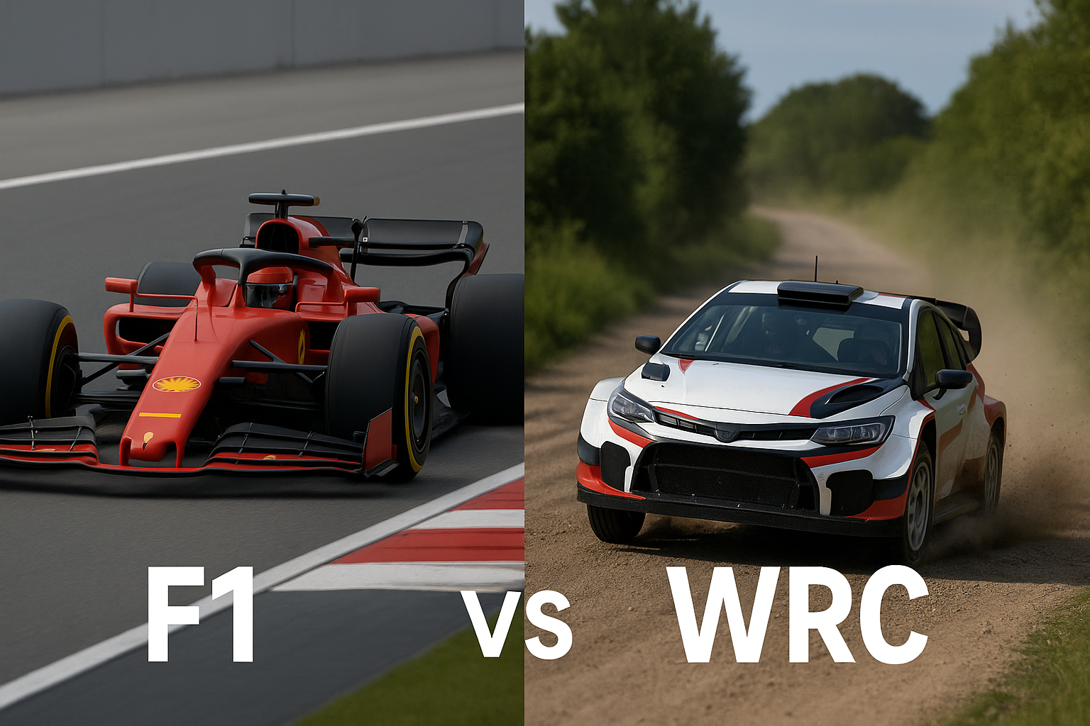 2025 모터스포츠 F1 vs WRC, 서킷과 험로 질주 비교