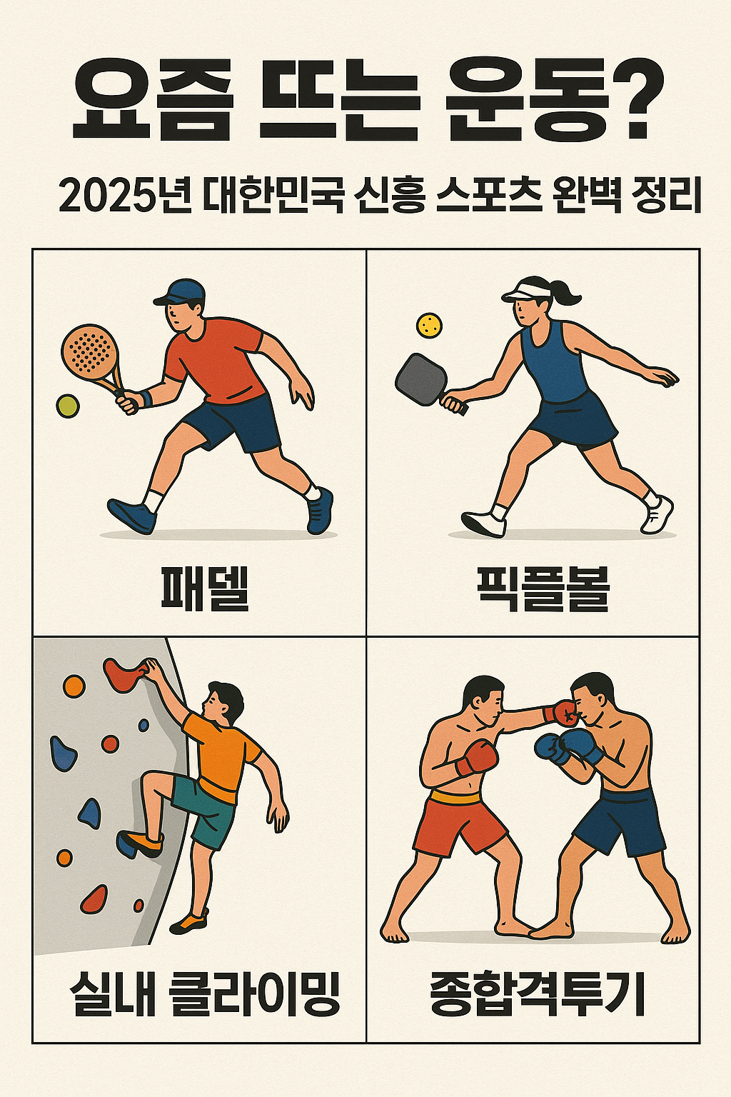 2025 MZ세대 신흥 스포츠 TOP5 경기 장면